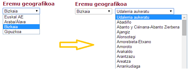 Eremu geografikoa aukeratu